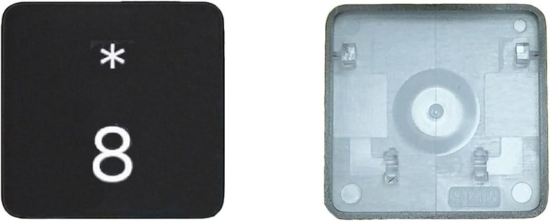 GRMTRV Replacement Individual Key Cap Hinge for MacBook Air 13'' 15'' M3 M4 A3113 A3114 A3240 A3241, 14'' 16'' Pro/Max M4 A3185 A3186 A3401 A3112 A3403 2024-2025 (8) - Image 2